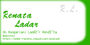 renata ladar business card